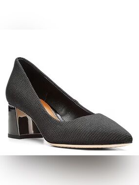 Donald Pliner 9.5M Suzette Stretch Fabric Block Heel Pumps